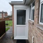 uPVC Door Half Panel Half Glass