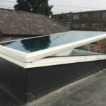 flat roof with motor opening